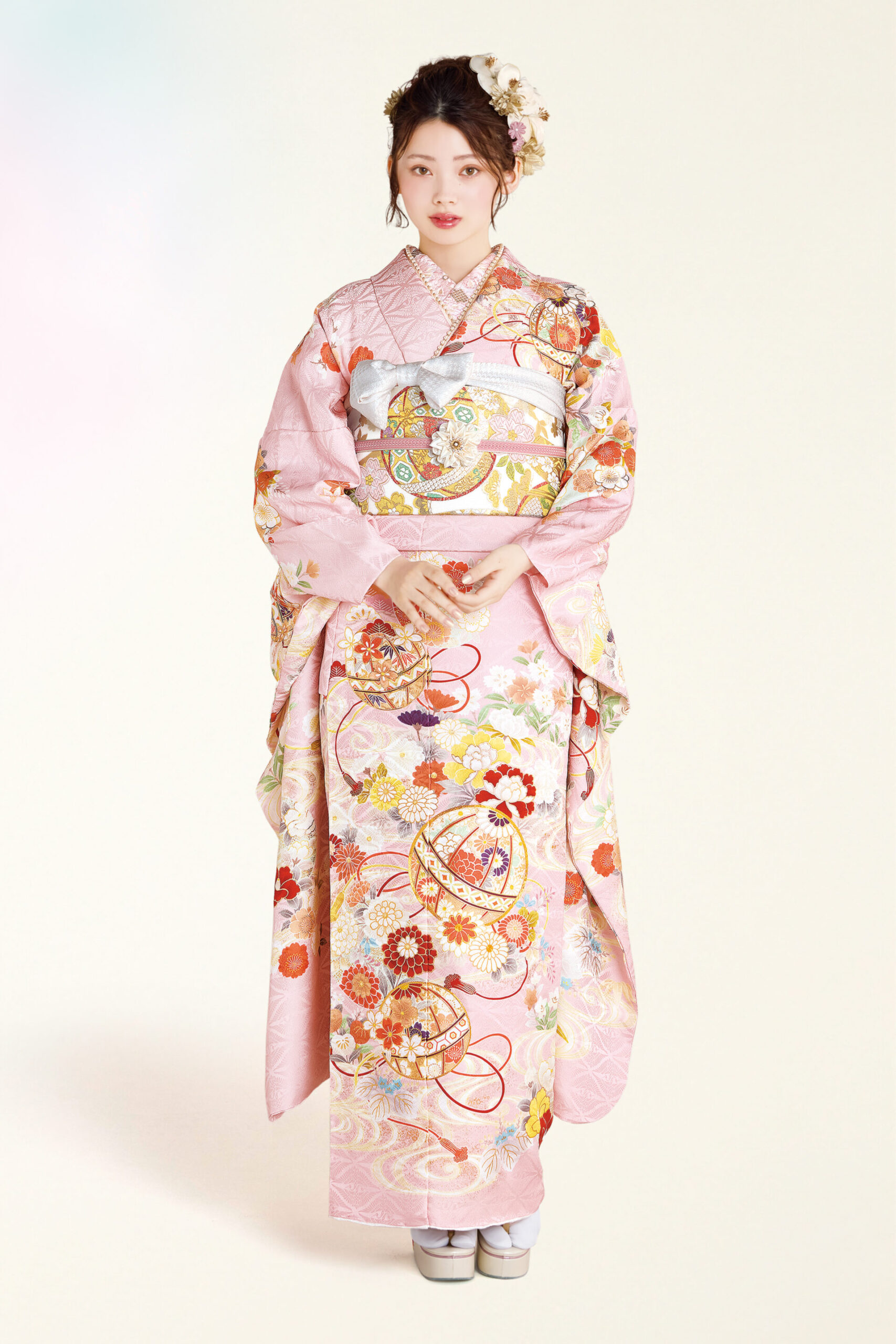 ふんわり淡ピンク×金彩の可憐古典の画像